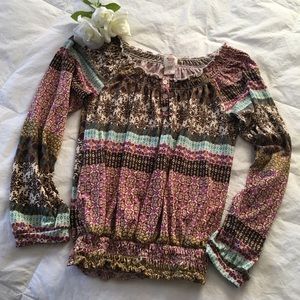 Mossimo Long sleeved printed shirt